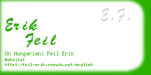 erik feil business card